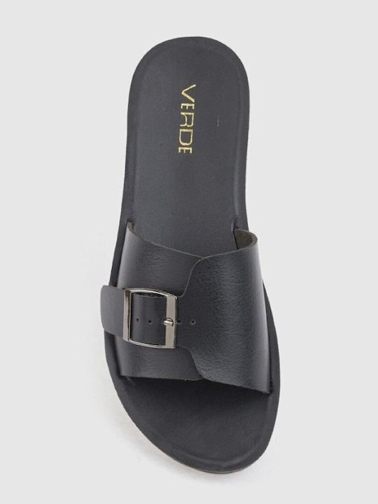 Damen Flache Sandalen Schwarz