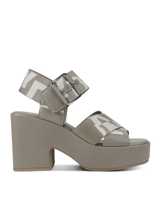 Women's Gray Summer Platforms