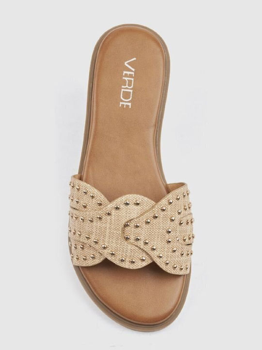 Women's Flat Sandals Beige
