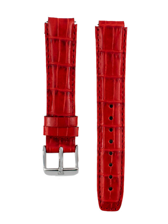 Tommy Hilfiger 6793006762 Δερμάτινο Λουράκι Κόκκινο 14mm