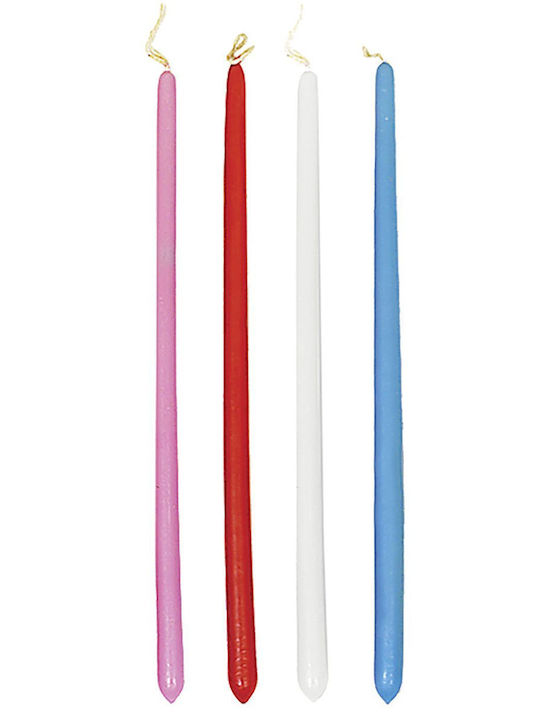 Round Pink Candle 10 Pieces