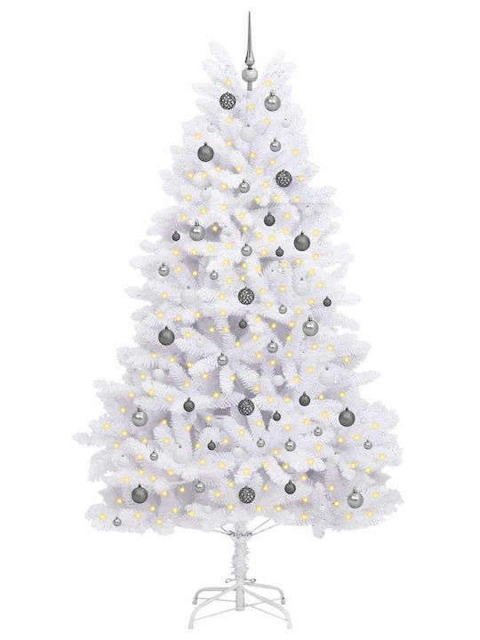 Artificial Christmas Tree 240cm With White LED Lighting