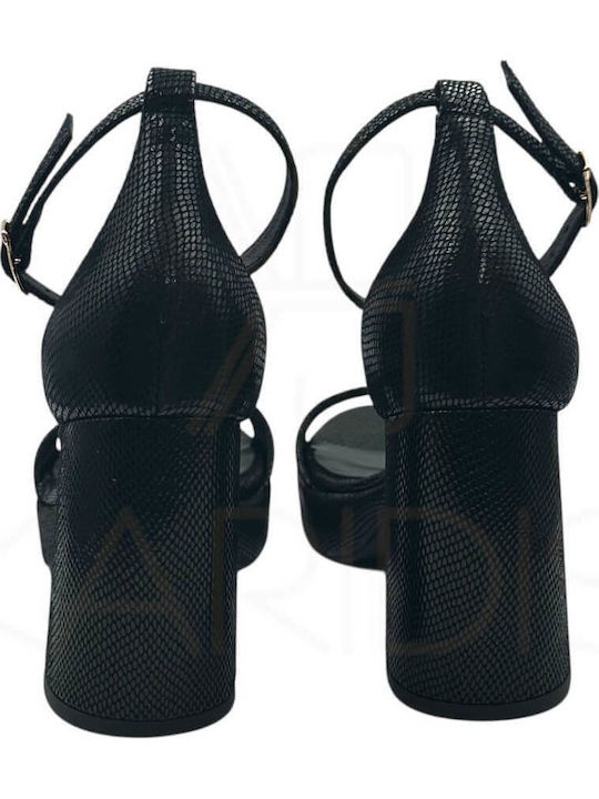 Leather Black Sandals 11633283 Black