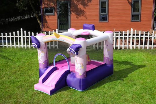 Fun Baby Inflatable Doctor Dolphin with Trampoline and Slide for Ages 3+