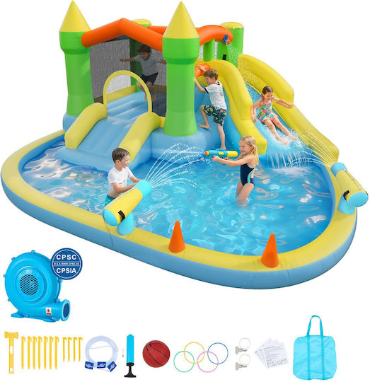 Vevor Φουσκωτό Splash Day Κάστρο με Τσουλήθρα για 3+ Ετών