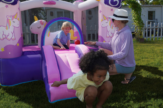 Fun Baby Inflatable Doctor Dolphin with Trampoline and Slide for Ages 3+