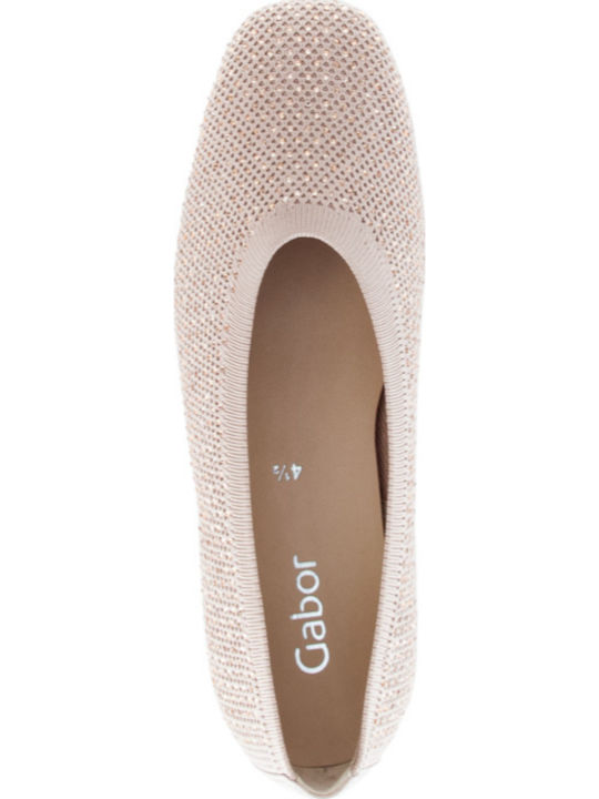 Damen Ballerinas in Beige Farbe