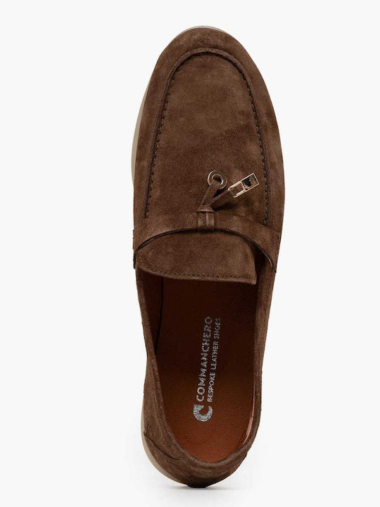 Δερμάτινα Γυναικεία Loafers σε Καφέ Χρώμα