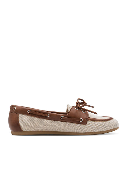 Women's Moccasins in Beige Colour