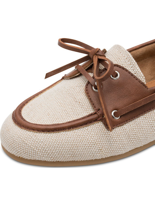 Women's Moccasins in Beige Colour
