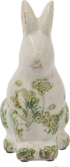 Artekko Figurină Decorativă Iepure Din Ceramică 13x10x20.5cm