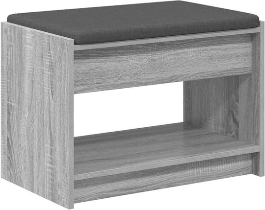 Hallway Furniture with Bench Grey 63x38x45 cm