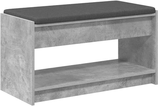 Έπιπλο Εισόδου με Παγκάκι Γκρι 83x38x45εκ.