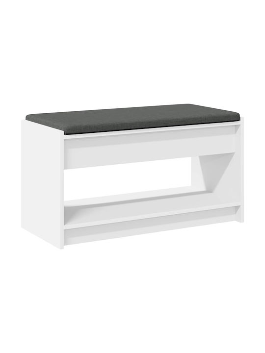 Mobilier Hol cu Bancă Alb 83x38x45cm