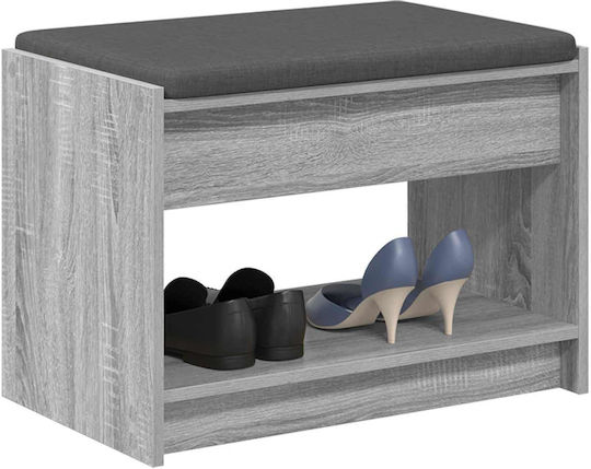 Hallway Furniture with Bench Grey 63x38x45 cm