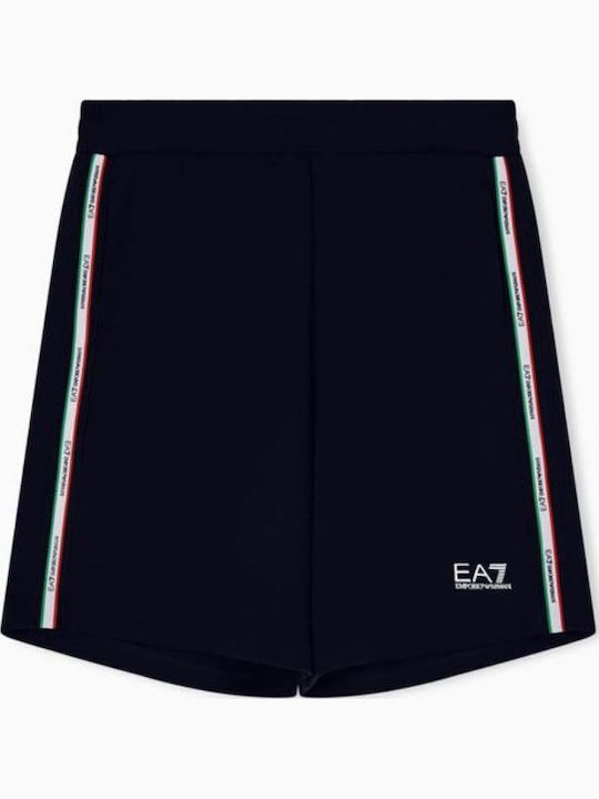 Pantaloni Scurți Sport Bărbătești cu Croială Lejeră, Albastru Marin
