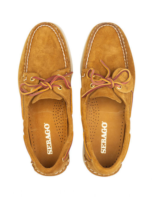 Boat Shoes Bărbătești în Culoare Galbenă