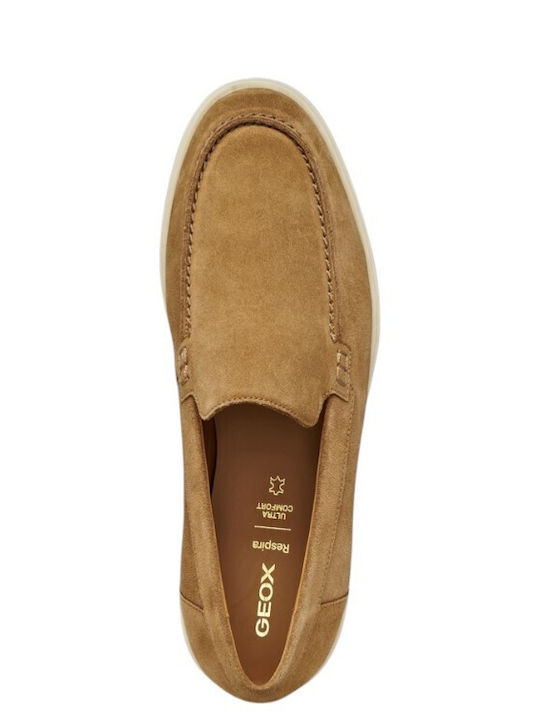 Δερμάτινα Ανδρικά Loafers σε Ταμπά Χρώμα