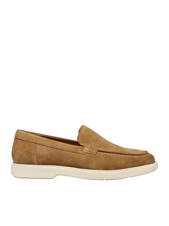 Δερμάτινα Ανδρικά Loafers σε Ταμπά Χρώμα