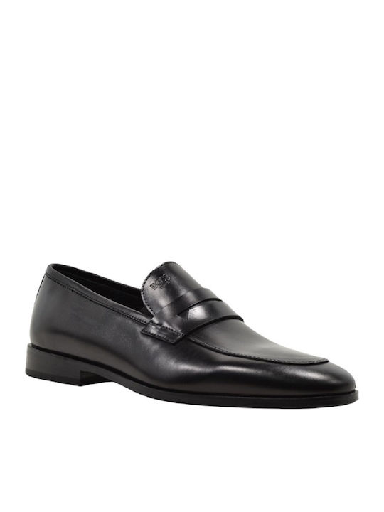 Leather Men's Loafers in Black Colour