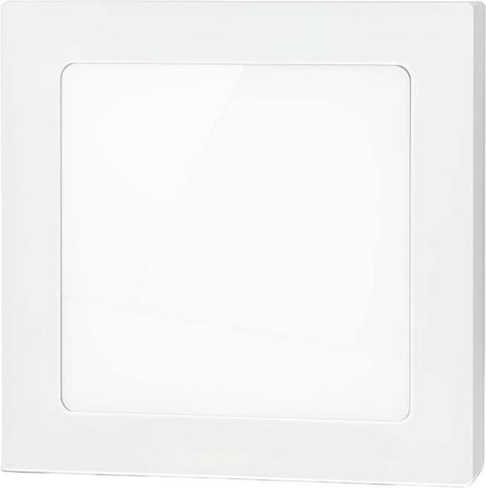 Avizar Square Led Panel 12w 167x167mm Surface Mount Elegant Design White