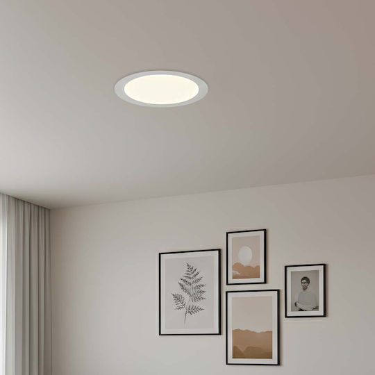 Avizar LED-Panels 3W Vertieft Rundes Format 16,7cm 50000 Stunden Weiß