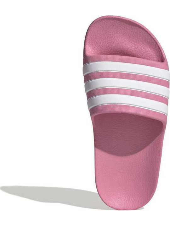 Kids' Flip Flops Slides Pink Adilette Aqua