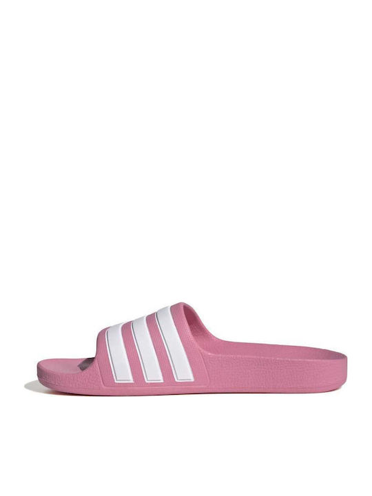 Kids' Flip Flops Slides Pink Adilette Aqua