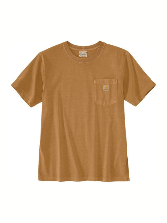 T-shirt Καφέ