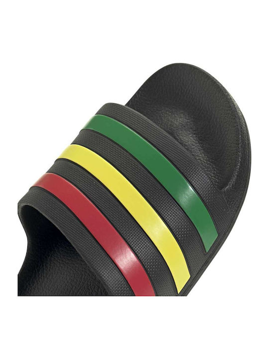 Adilette Aqua Herren Slides Schwarz