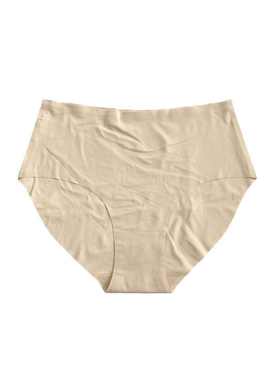 Damen-Slips 2er Pack Nahtlose Beigen