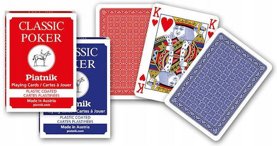Piatnik Klassische 2 Index Pokerkarten Rot Blau