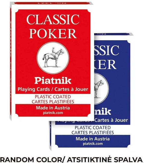 Piatnik Klassische 2 Index Pokerkarten Rot Blau