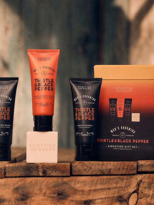 Thistle & Black Pepper Σετ Περιποίησης για Καθαρισμό Σώματος 4τμχ