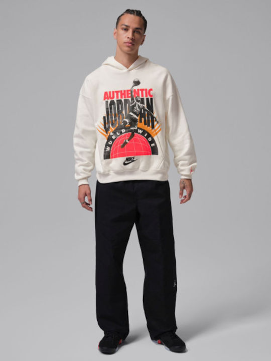 Brooklyn Sweatshirt With Hood White