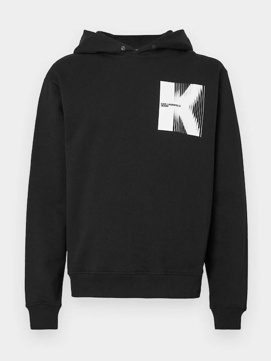 Sweatshirt with Hood Black