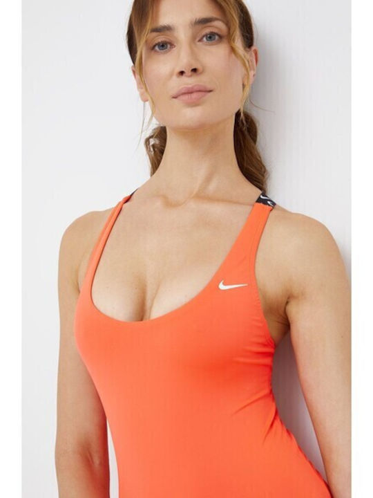 Nike Crossback Activewear Badeanzug Rosa