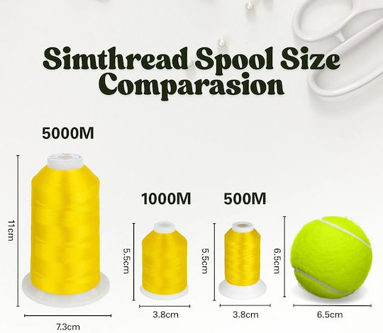 Embroidery Thread Set 120 Spools 1000 M Multicolor