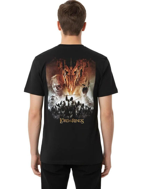 Cotton Division Lord Rings T-shirt Черен Mlrts011