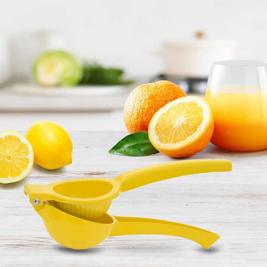 Pedrini Handpresse Zitronen Limette aus Metall in Gelber Farbe Pedrini Handpresse Zitronen Limette aus Metall in Gelber Farbe