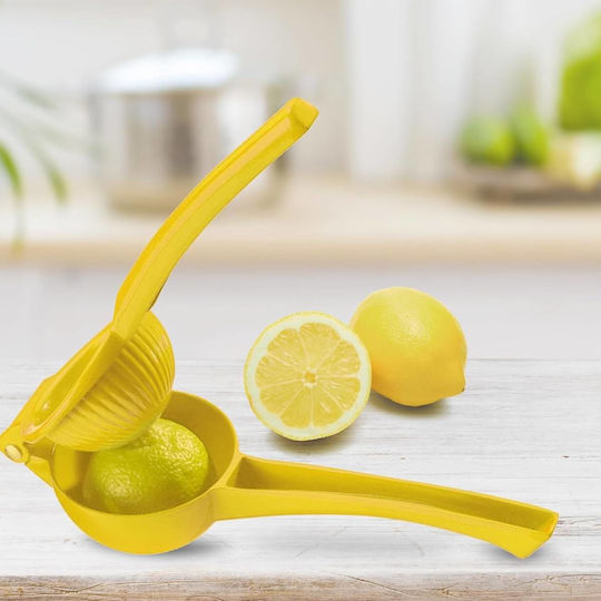 Pedrini Handpresse Zitronen Limette aus Metall in Gelber Farbe