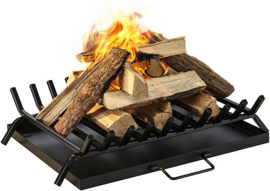 keleman Metallic Straight Fireplace Grate Without Ashtray 54.5x40.5cm