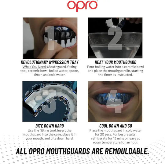 Μασέλα Opro Instant Custom Countries Japan Mouthguard White