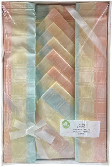 Set Tablecloth Checkered Yellow 140x160cm Set Tablecloth Checkered Yellow 140x160cm