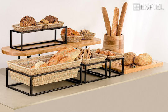 Espiel Σετ Διακοσμητικά Καλάθια Rattan Μπεζ 53x32.5x9εκ. 2τμχ