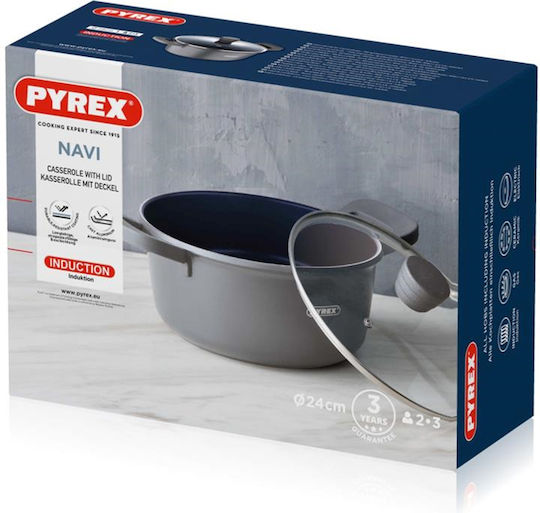 Pyrex Плитка Тенджера от Алуминий 4.5л 24см