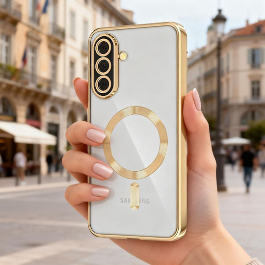 Tech-Protect Magflex Back Cover Silicone Shiny Gold Galaxy A57