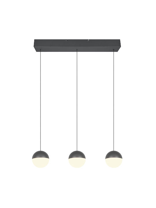 Trio Lighting Κρεμαστό Φωτιστικό Γκρι