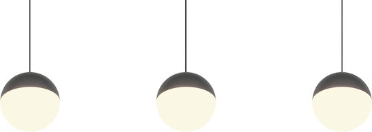 Trio Lighting Grey Ceiling Light Rail 60x150cm