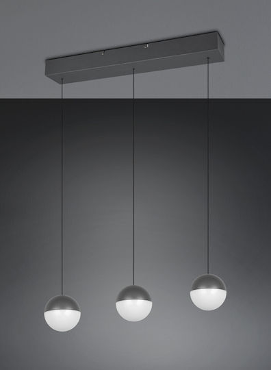 Trio Lighting Grey Ceiling Light Rail 60x150cm